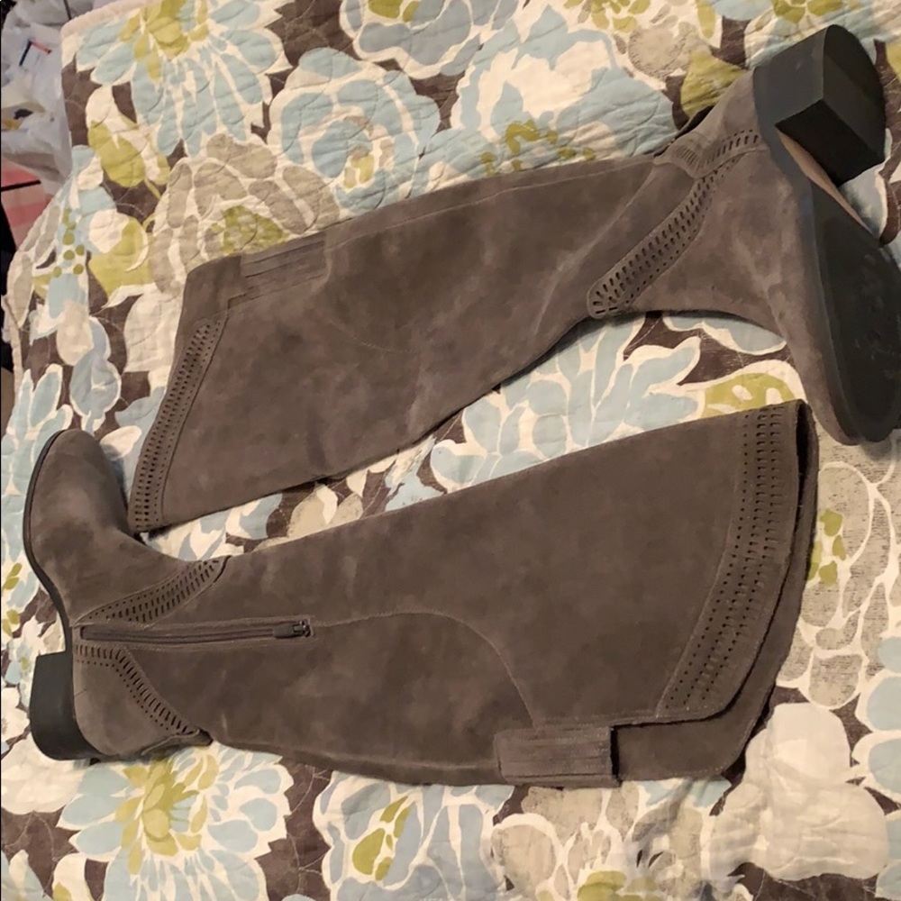 Vince Camuto Gray Over the Knee Boots Karinda